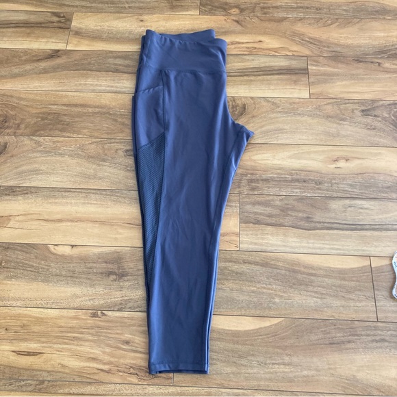 Xersion Train Womens High Rise Gray Quick Dry 7/8 Ankle Leggings - Picture 5 of 16